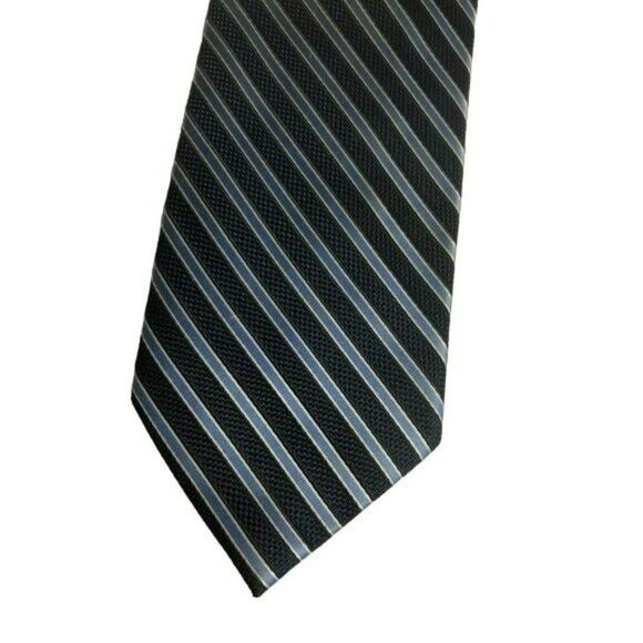 5/$10 Vintage Stafford Men's Necktie Navy Sky Blue - Picture 2 of 6